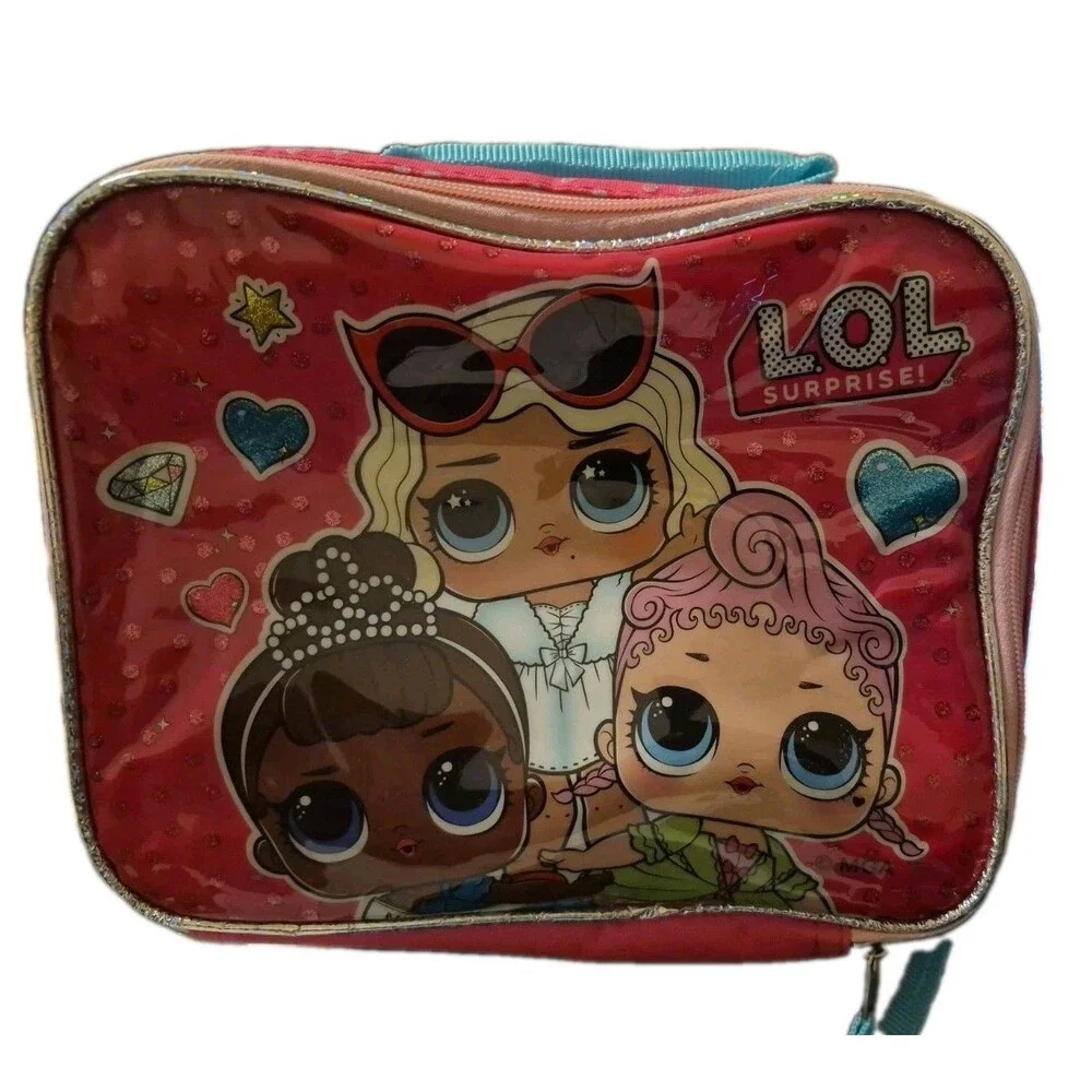 LOL Surprise Girls Lunchbox Pink Lunch Bag New